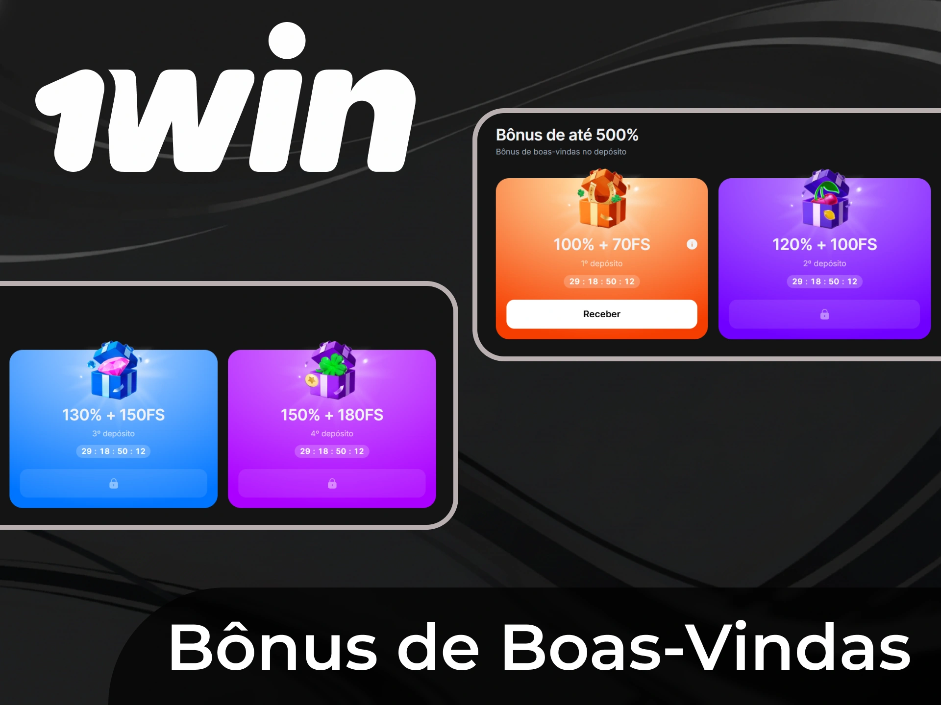 Receba um b&ocirc;nus de boas-vindas ao recarregar sua conta no aplicativo 1win.
