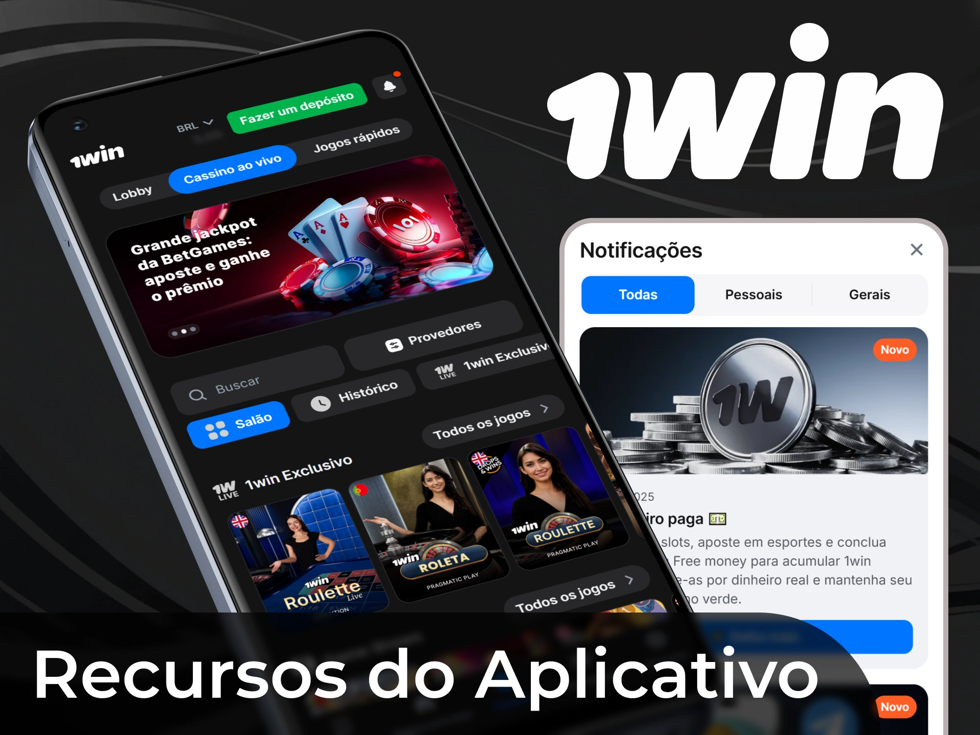 O aplicativo 1win &eacute; perfeitamente otimizado para diferentes sistemas operacionais.