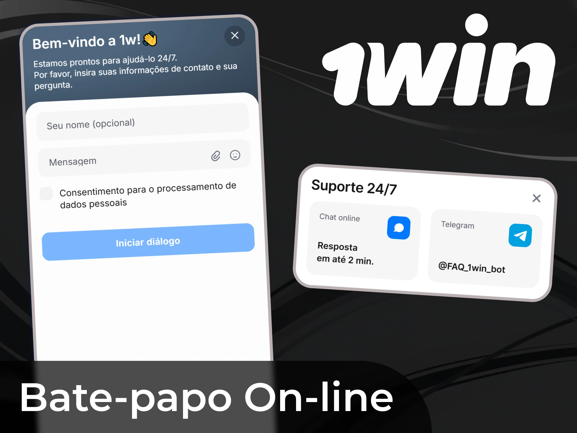 Se voc&ecirc; tiver uma pergunta ou problema urgente, voc&ecirc; pode entrar em contato com a equipe de suporte via bate-papo on-line.