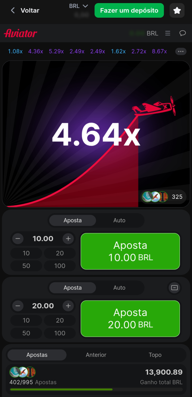 Assim que os fundos tiverem sido creditados na tua conta, podes desfrutar do jogo Aviator no site ou na aplica&ccedil;&atilde;o 1Win.