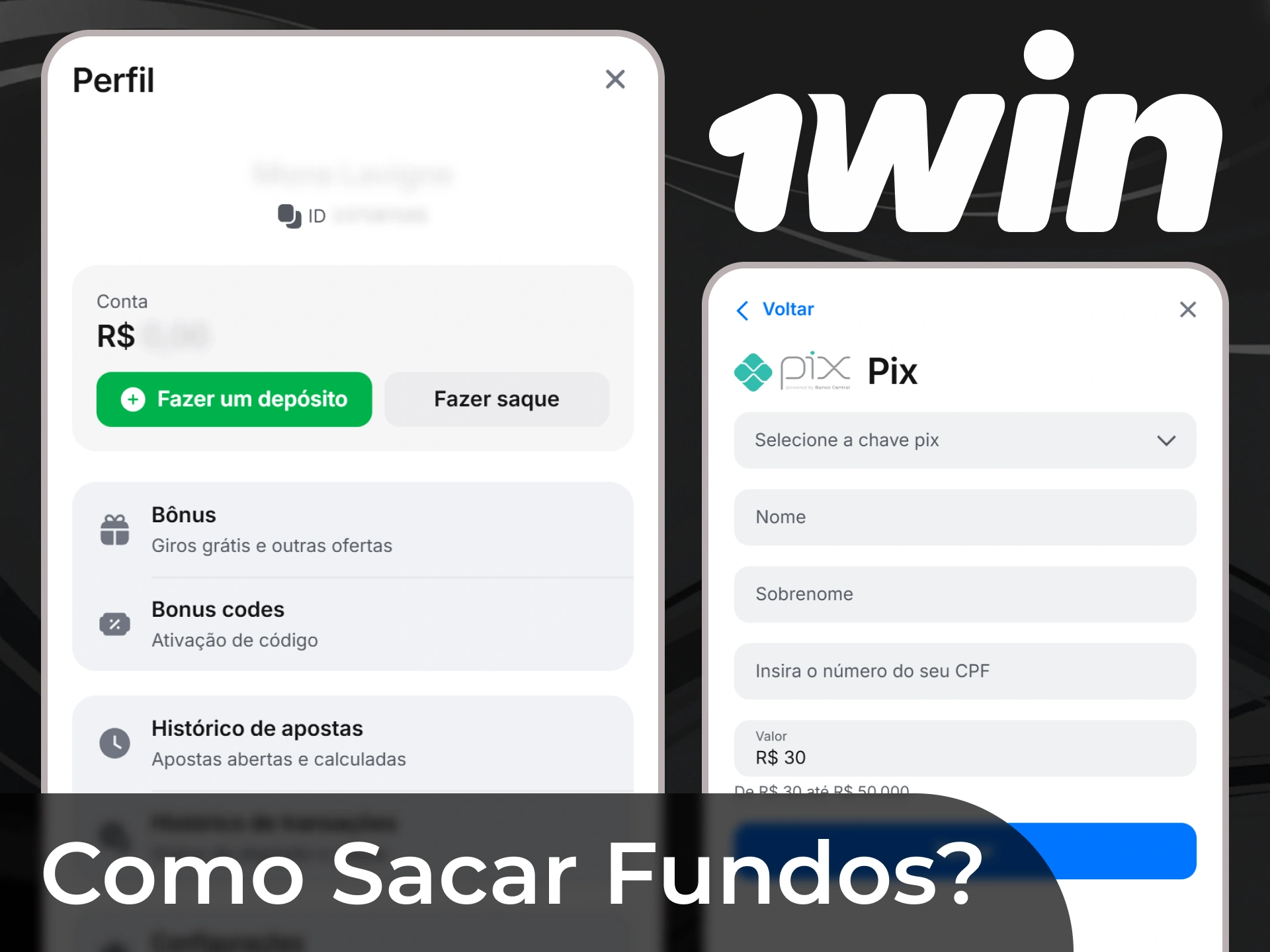Podes levantar o dinheiro que ganhaste. Para isso, no 1Win tens de passar a verifica&ccedil;&atilde;o da conta e ter um montante m&iacute;nimo para levantar.