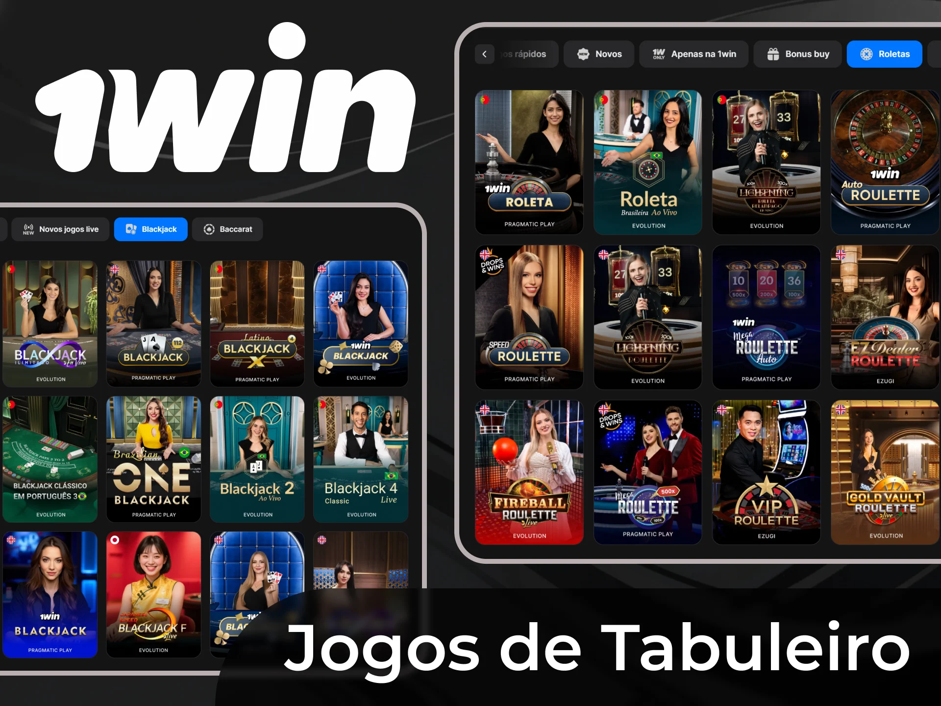 No 1win Casino voc&ecirc; pode jogar p&ocirc;quer, baccarat, p&ocirc;quer e outros jogos de mesa.