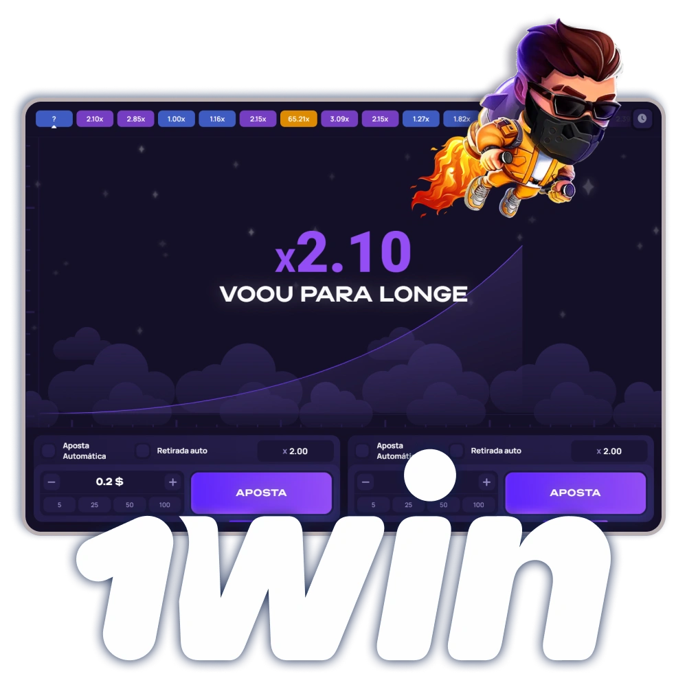 1Win d&aacute;-te a oportunidade de tentares a tua sorte num jogo moderno ao estilo Crash desenvolvido em 2021.