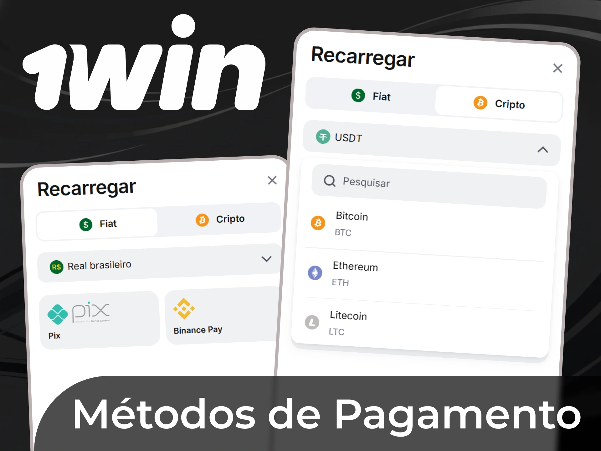 O 1Win apenas fornece aos seus utilizadores os m&eacute;todos de pagamento mais r&aacute;pidos poss&iacute;veis, desde criptomoedas a moeda local.