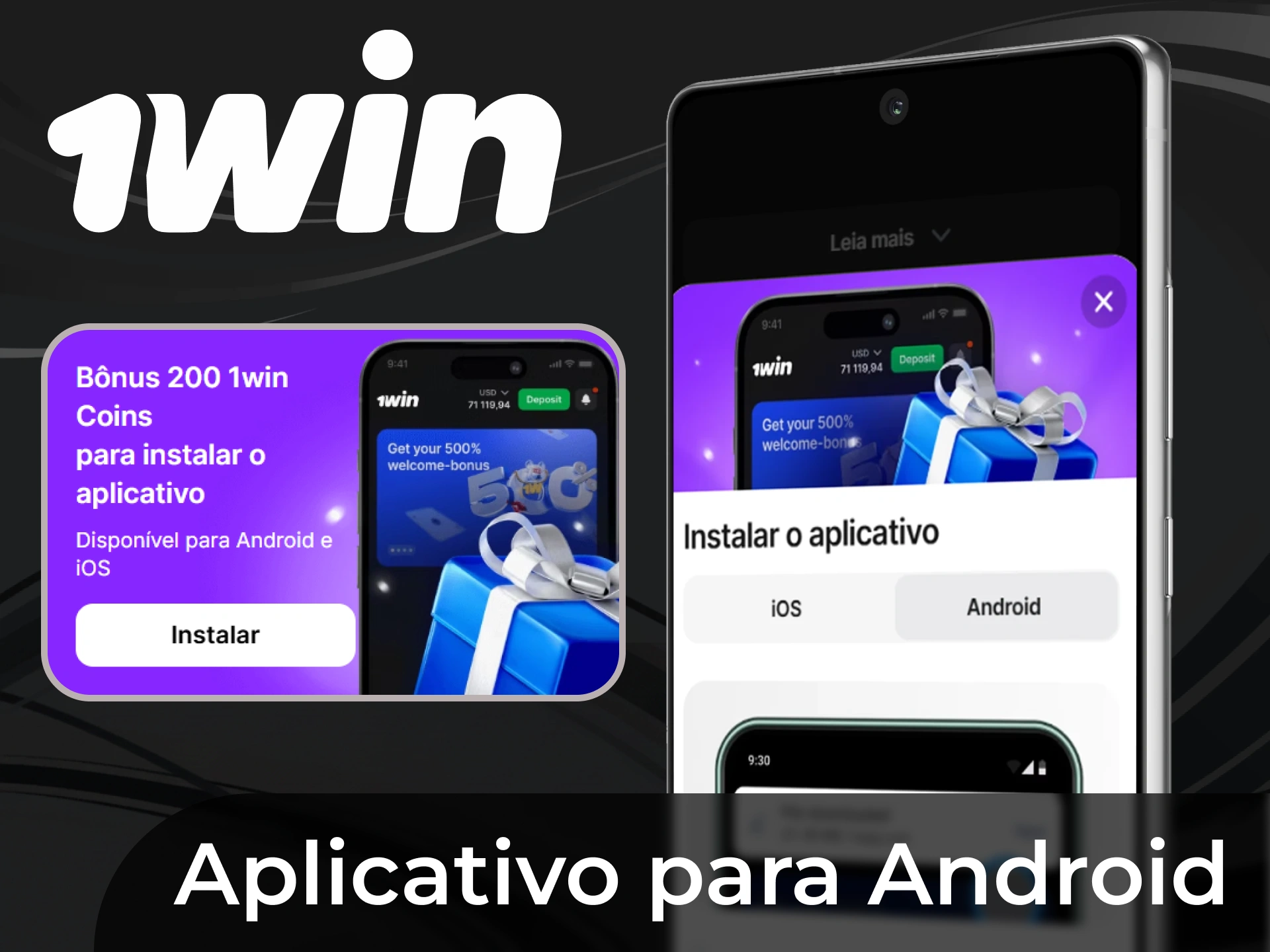 1win tem um aplicativo pr&aacute;tico para dispositivos Android.