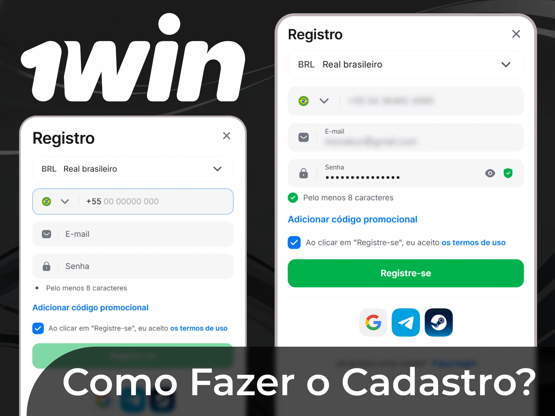 Para jogar 1win por dinheiro real, voc&ecirc; precisa criar uma conta.
