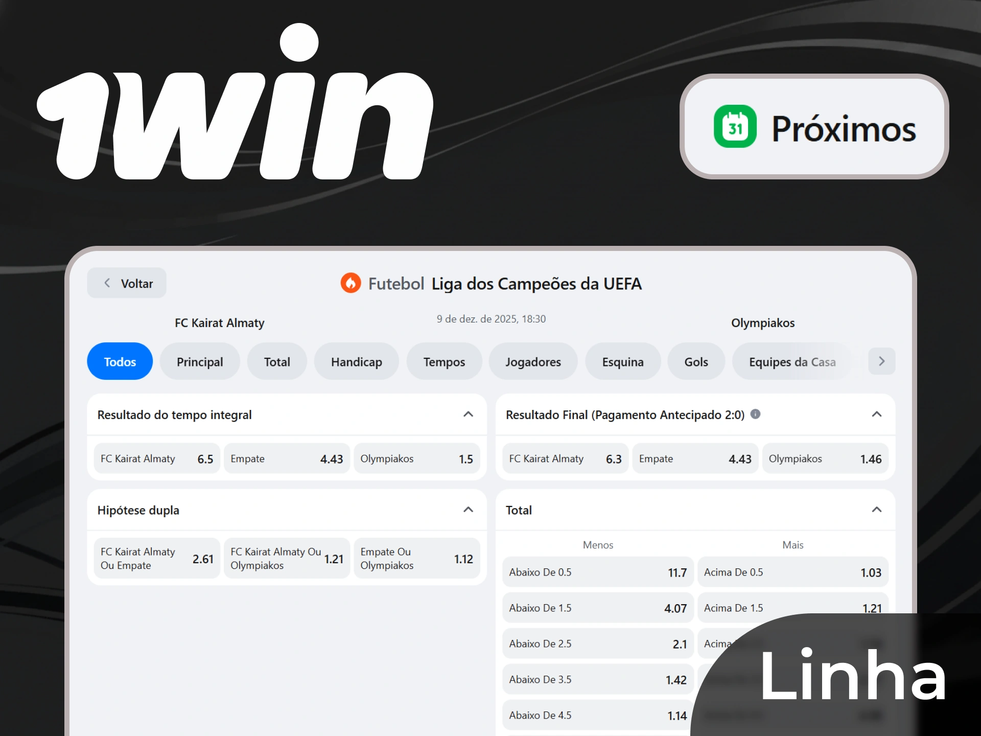 Fa&ccedil;a uma aposta antes do jogo e aguarde o resultado.