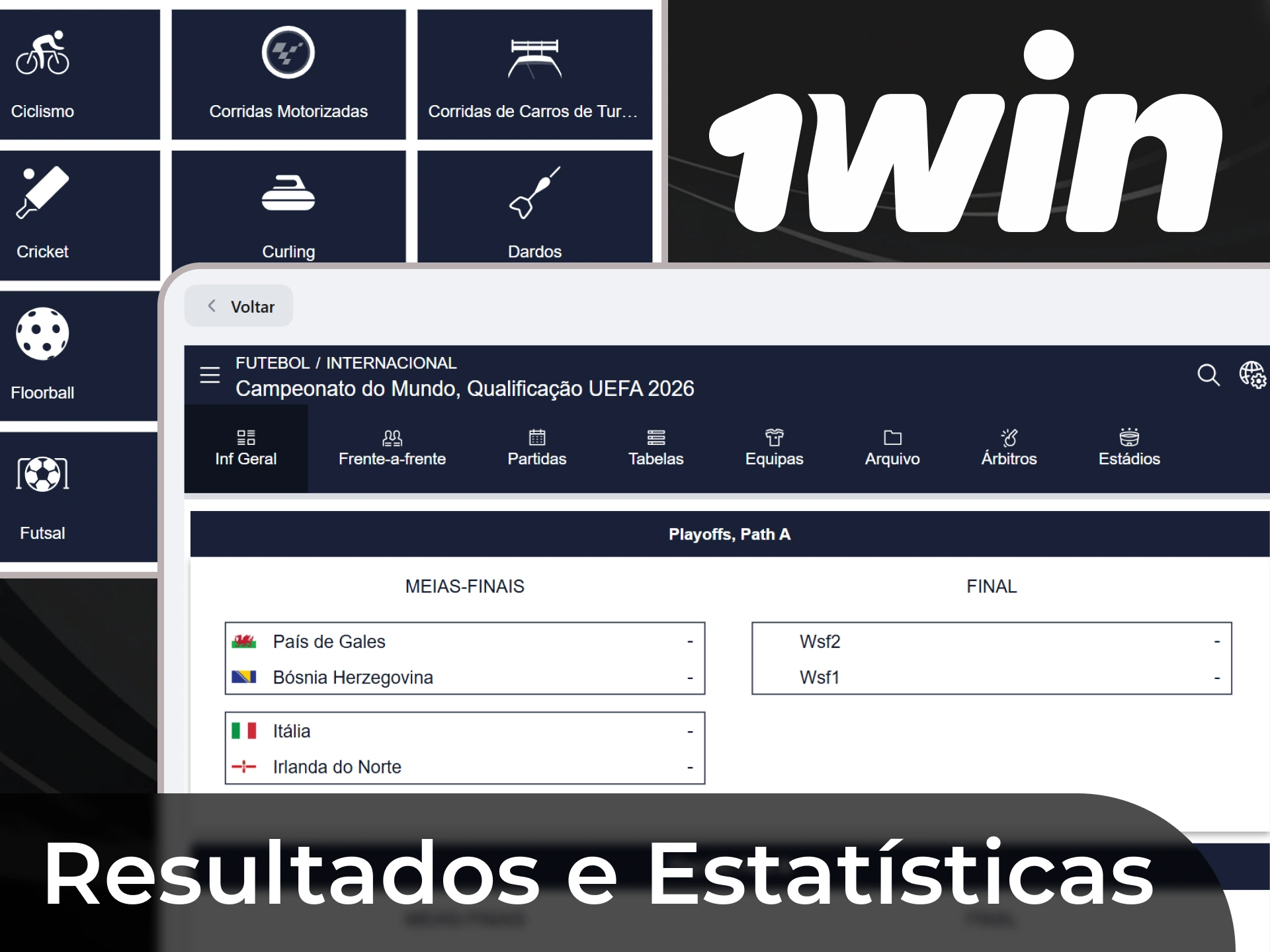 No site 1win, voc&ecirc; pode encontrar todas as estat&iacute;sticas de todos os jogos do passado em uma se&ccedil;&atilde;o especial.