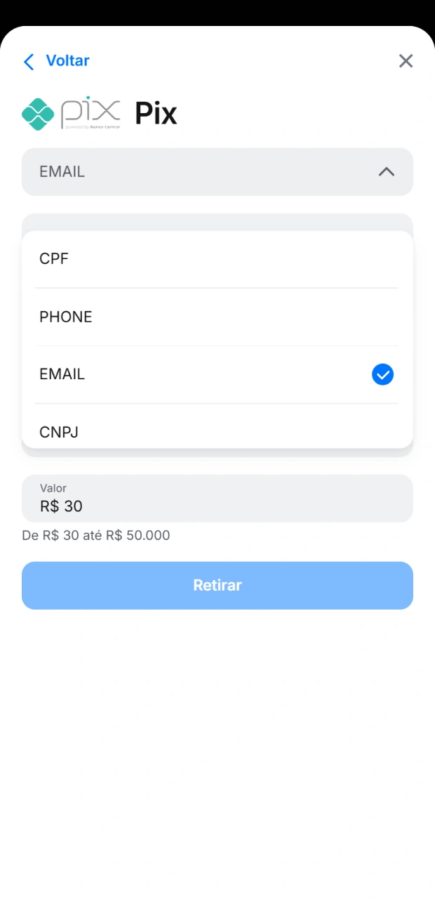 Insira seus dados de pagamento corretos e o valor do saque na se&ccedil;&atilde;o de caixa do 1win para prosseguir com o pagamento.