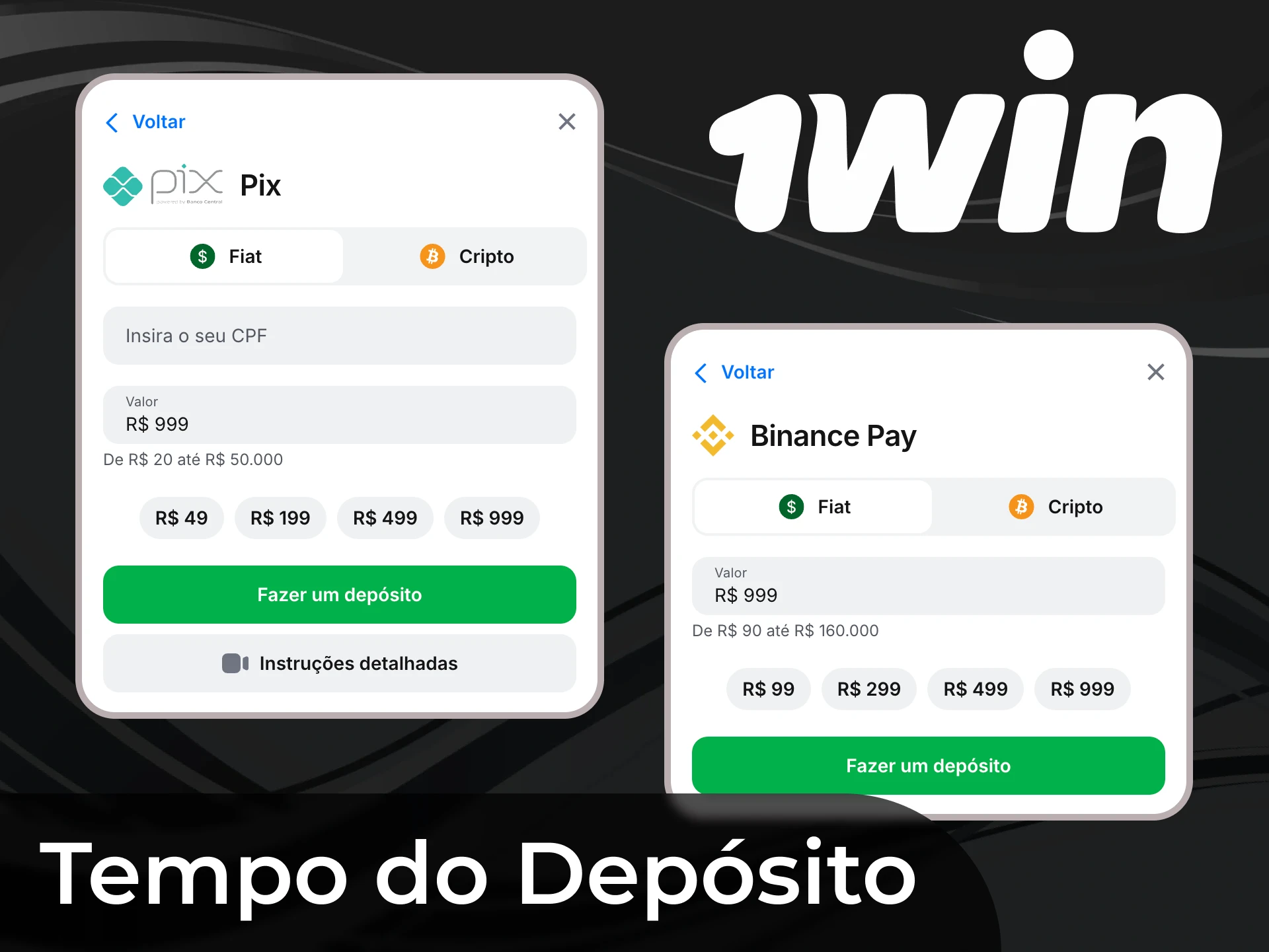 Todos os dep&oacute;sitos na 1win s&atilde;o processados automaticamente.