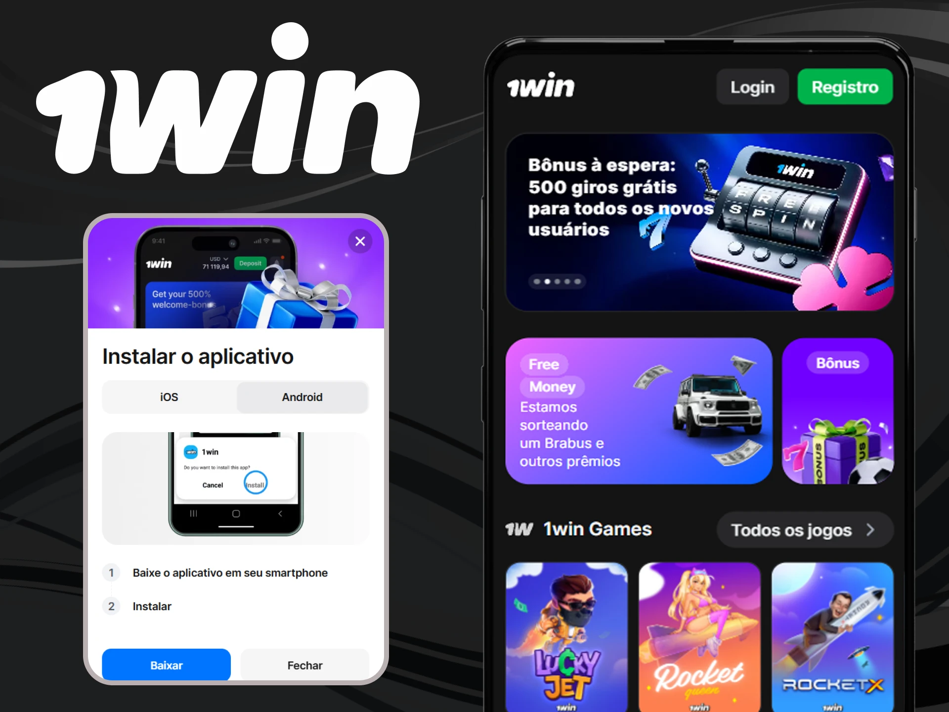 Você pode baixar o aplicativo 1win em qualquer smartphone Android moderno.
