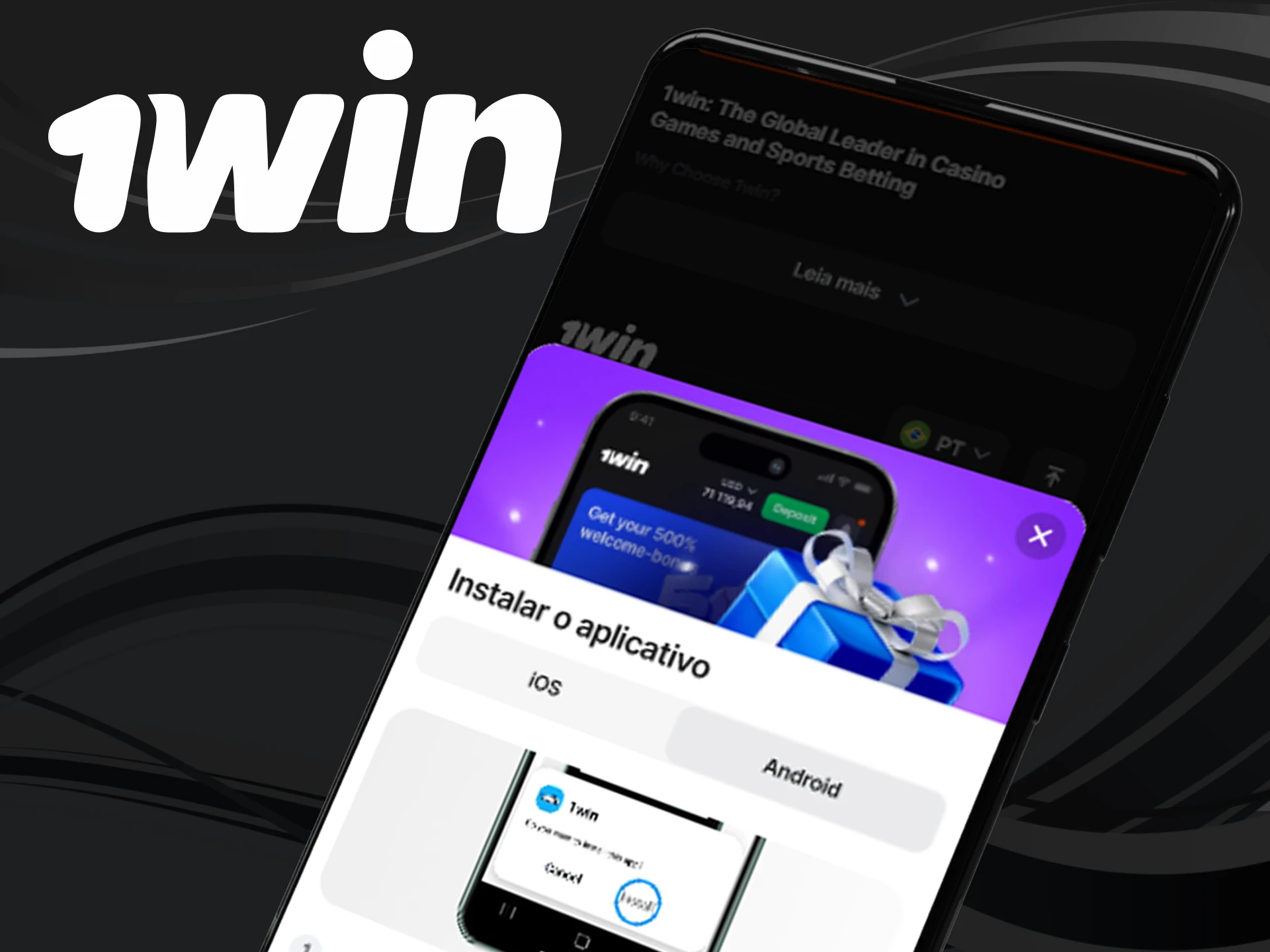 Descubra como instalar o aplicativo 1win em seu smartphone.