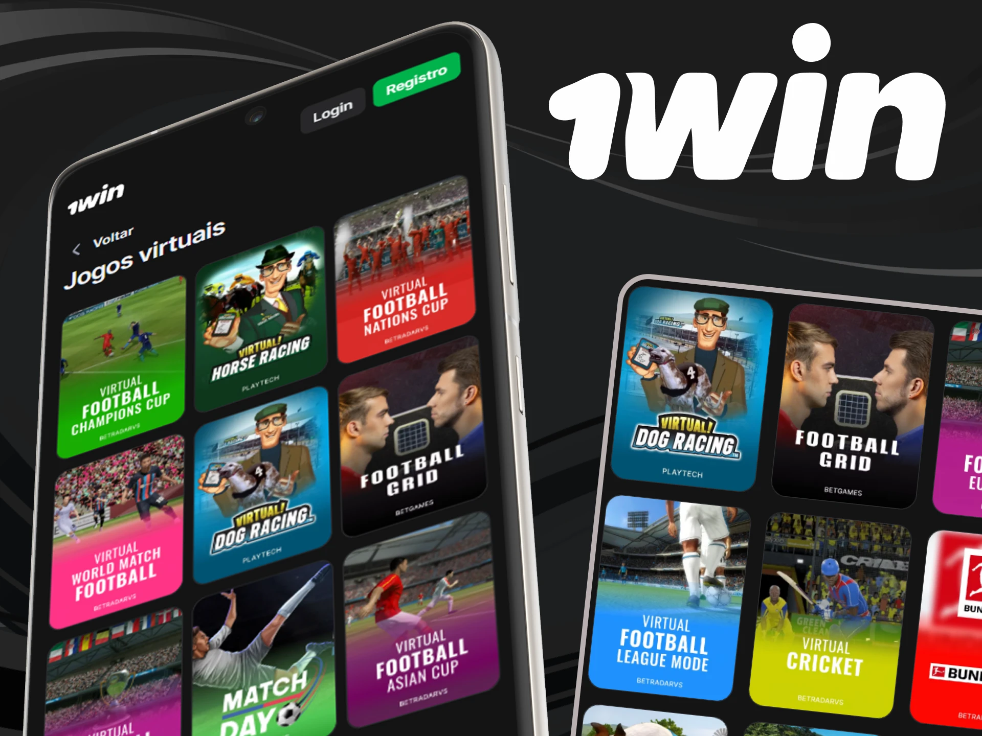 Você pode apostar em esportes virtuais da mesma forma que em esportes reais no aplicativo 1win.