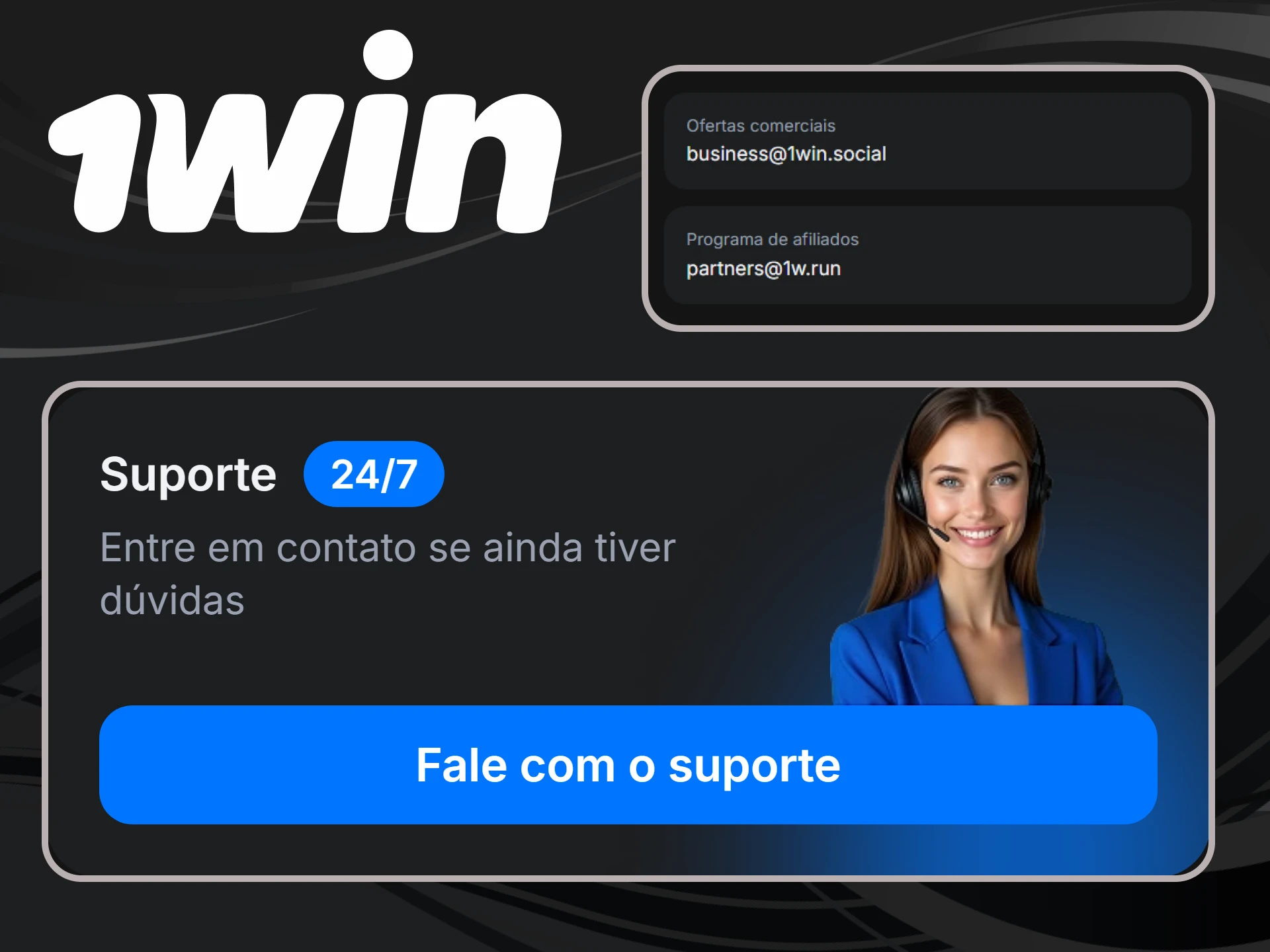 1win está disponível 24 horas por dia, 7 dias por semana.