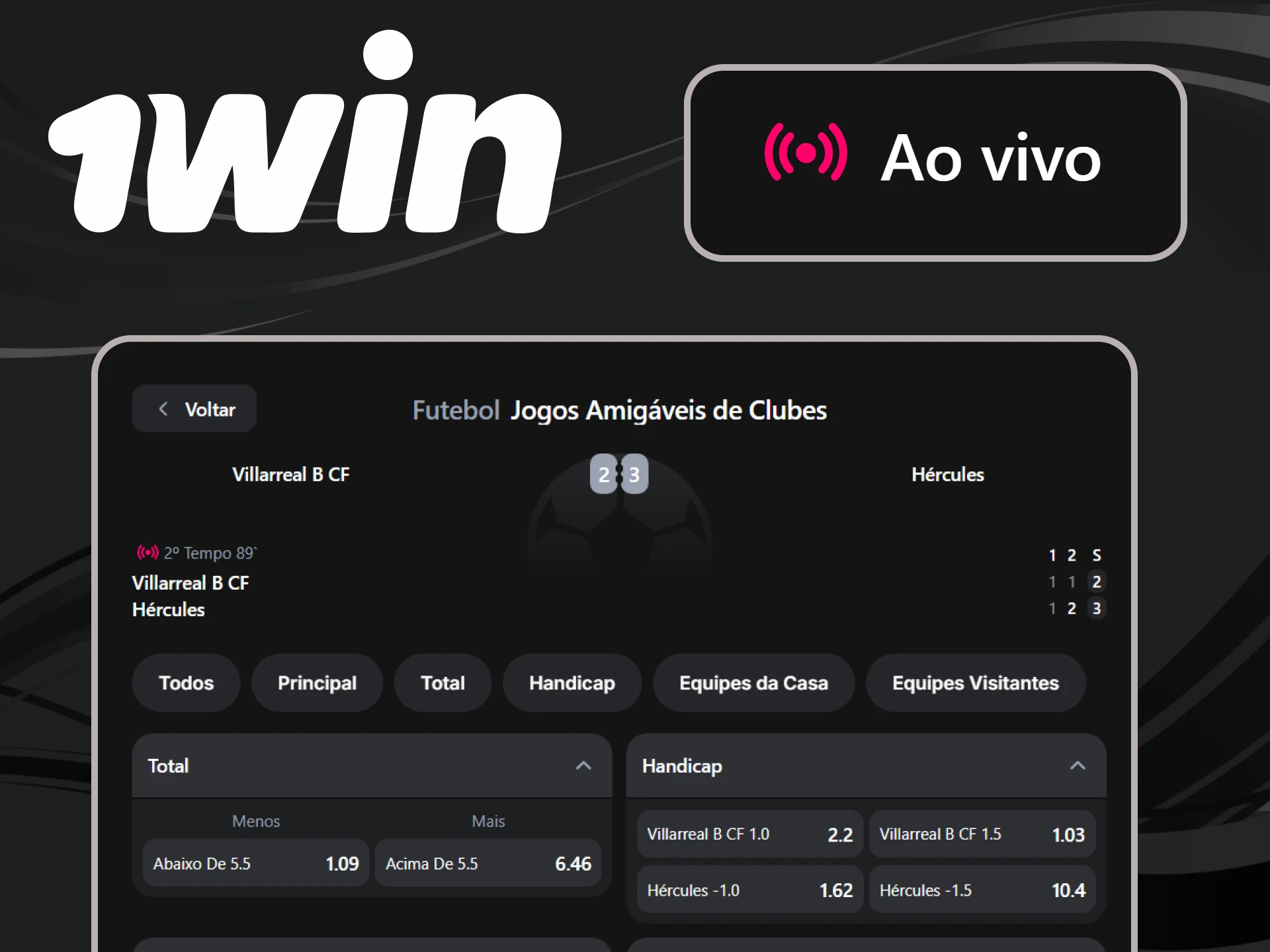 Assista a partidas ao vivo no 1win e faça suas apostas no modo ao vivo.