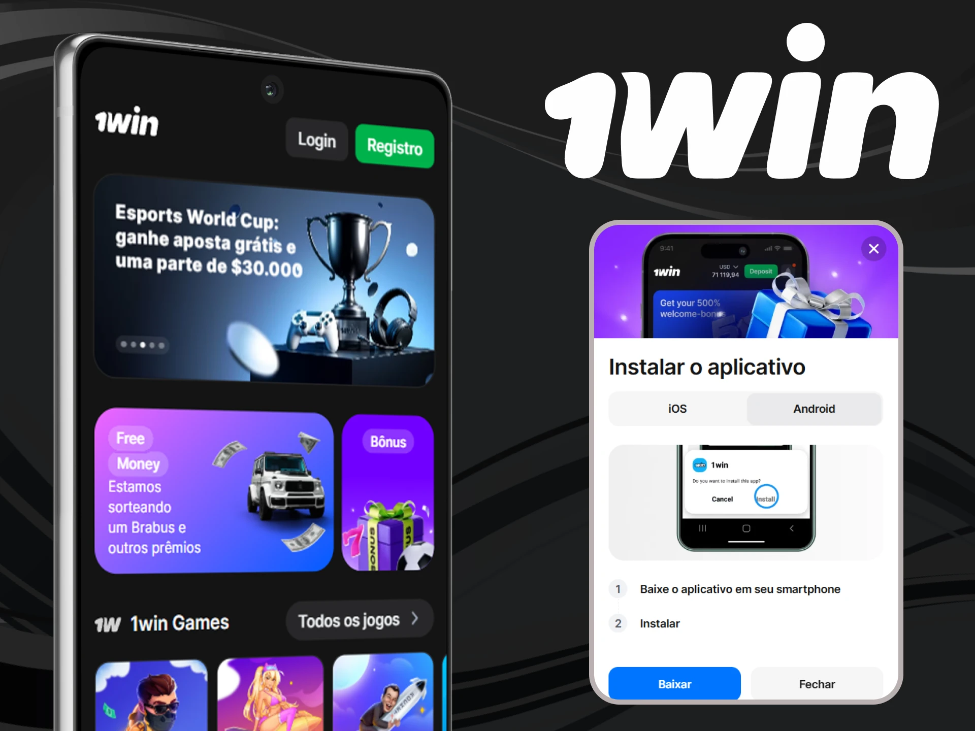 1win tem um aplicativo móvel útil para que você possa apostar a qualquer momento.
