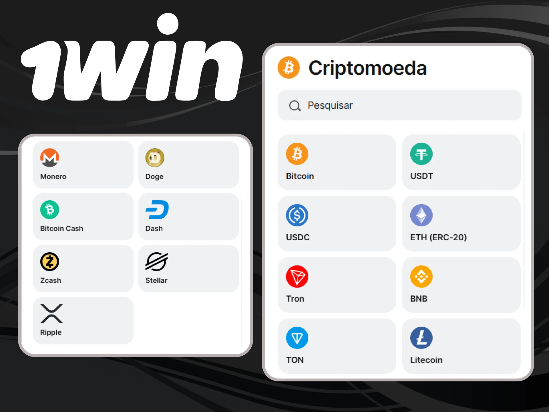 Fazer depósitos e saques rápidos a 1win.