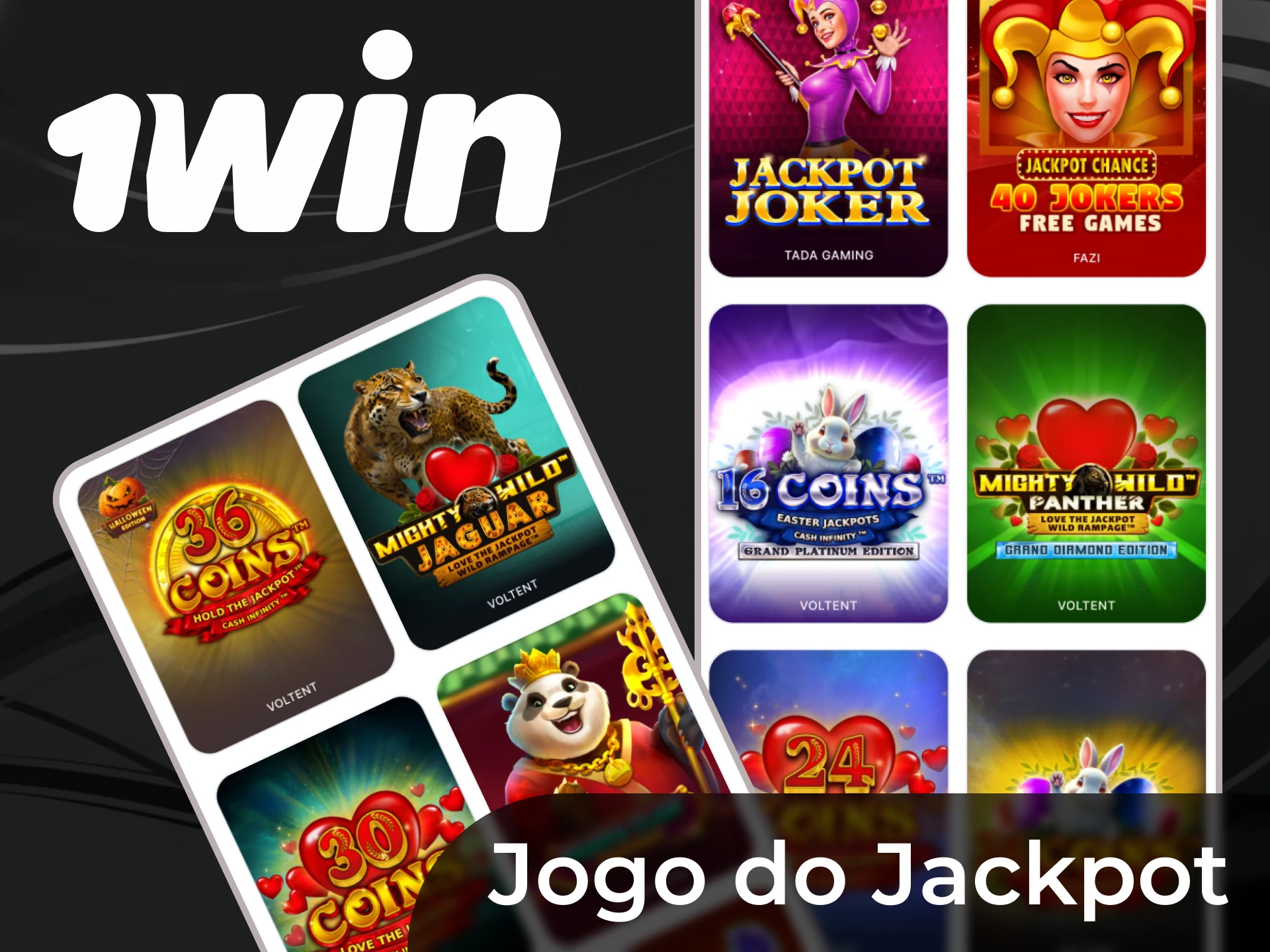 Jogue jogos especiais e ganhe o jackpot de 1win.